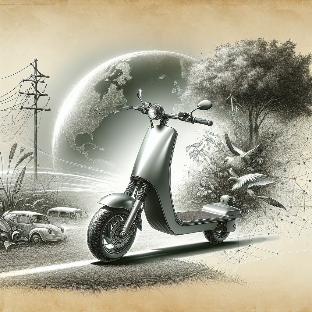 Ein Bild zum Thema Elektromotorroller im Umwelt Kontext