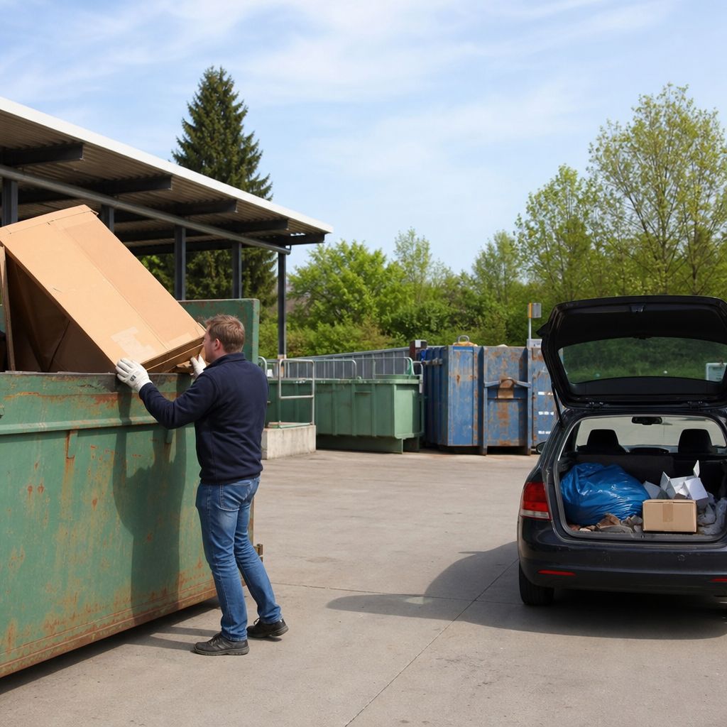Recyclinghof Ein Bild zum Thema Recyclinghof im Umwelt Kontext