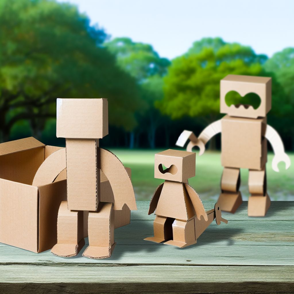 Ein Bild zum Thema Spielzeug aus Pappe im Umwelt Kontext