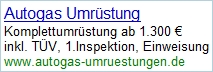 Autogas Umrüstung